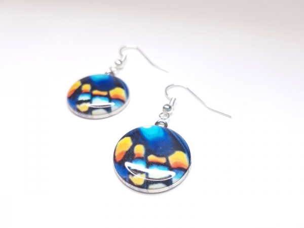 Schmetterling Ohrringe silberfarben butterfly